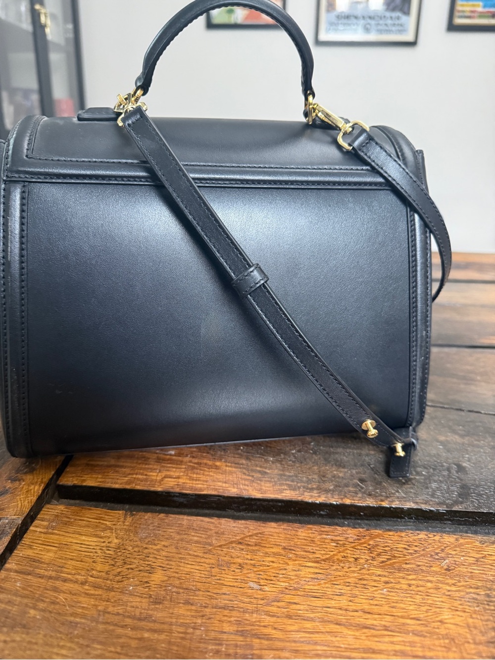 DeMellier Paris MIDI Black Satchel with Gold Hardware - Picture 13 of 14